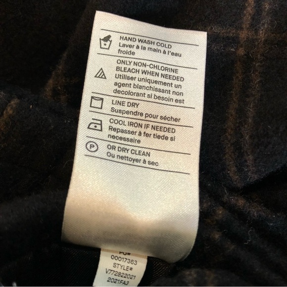 Vince Flannel Plaid Wide Leg Pants black brown wool cashmere blend super soft 16 - Picture 11 of 12